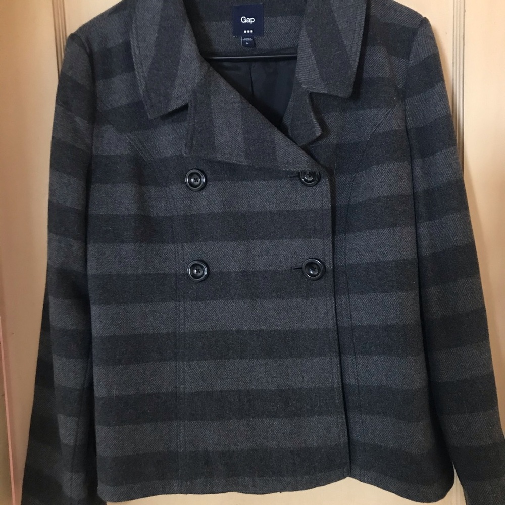 Gap lined plaid jacket